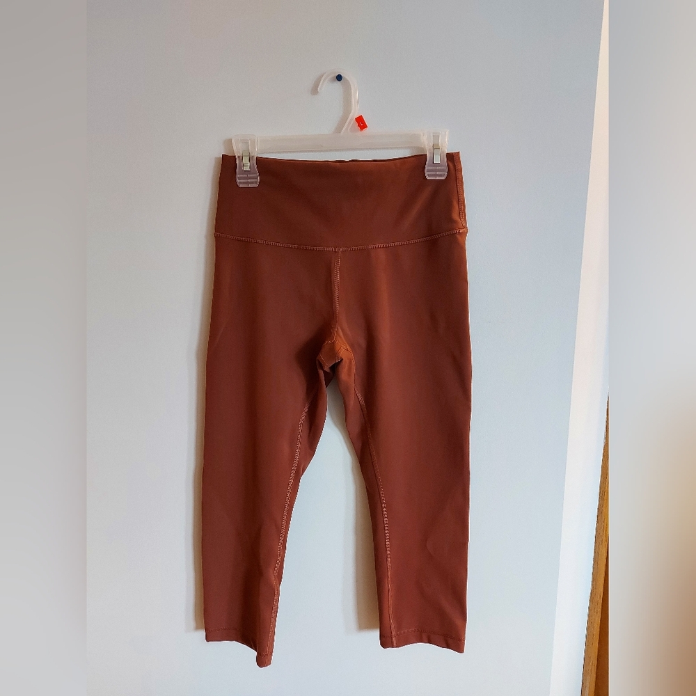 Lululemon Wunder Under Train High-Rise Crop 21" Ancient Copper Size 10